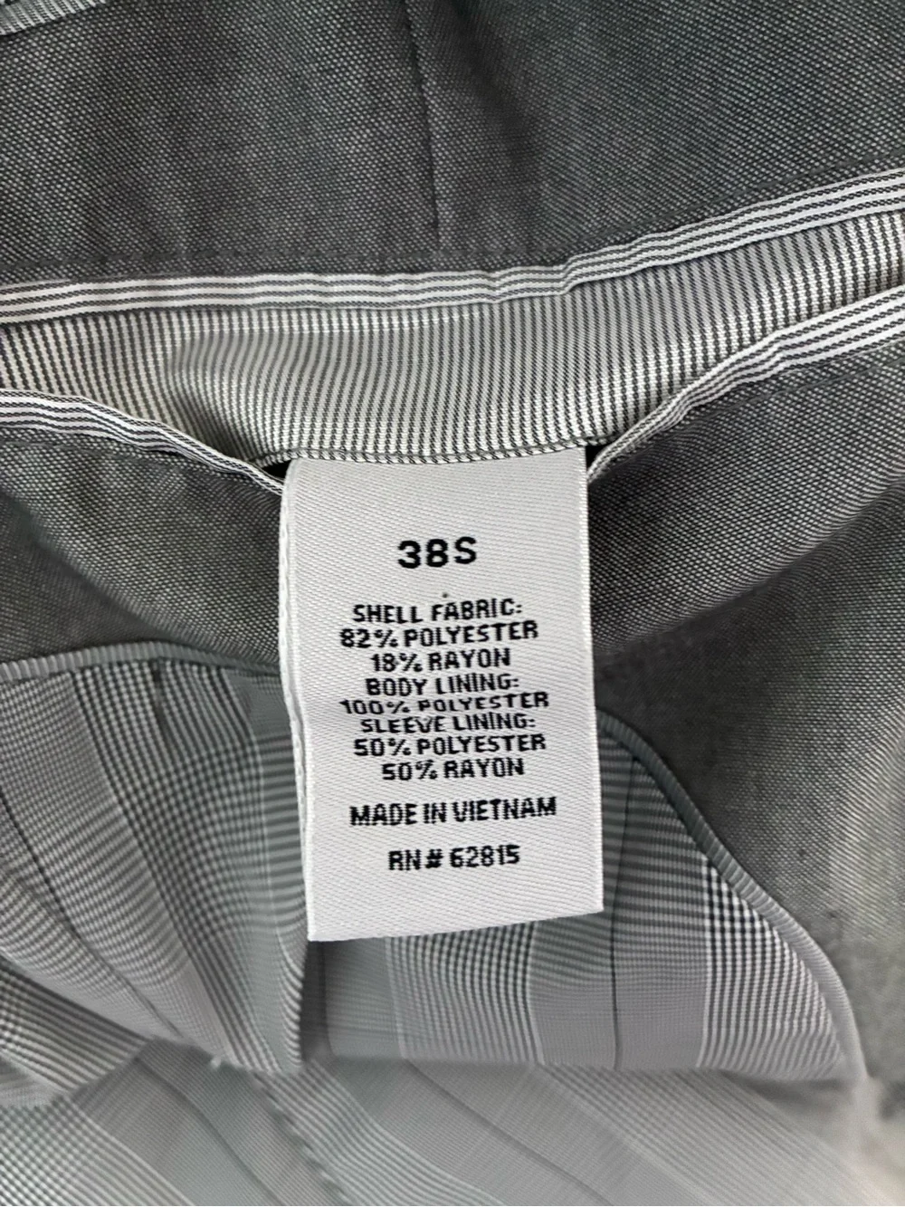 jf j.ferrar Men's Light Gray Two-Button Suit Blazer